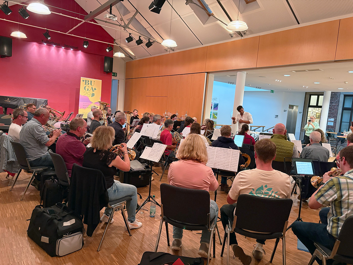 Das BUGA-Orchester wärend der Probe