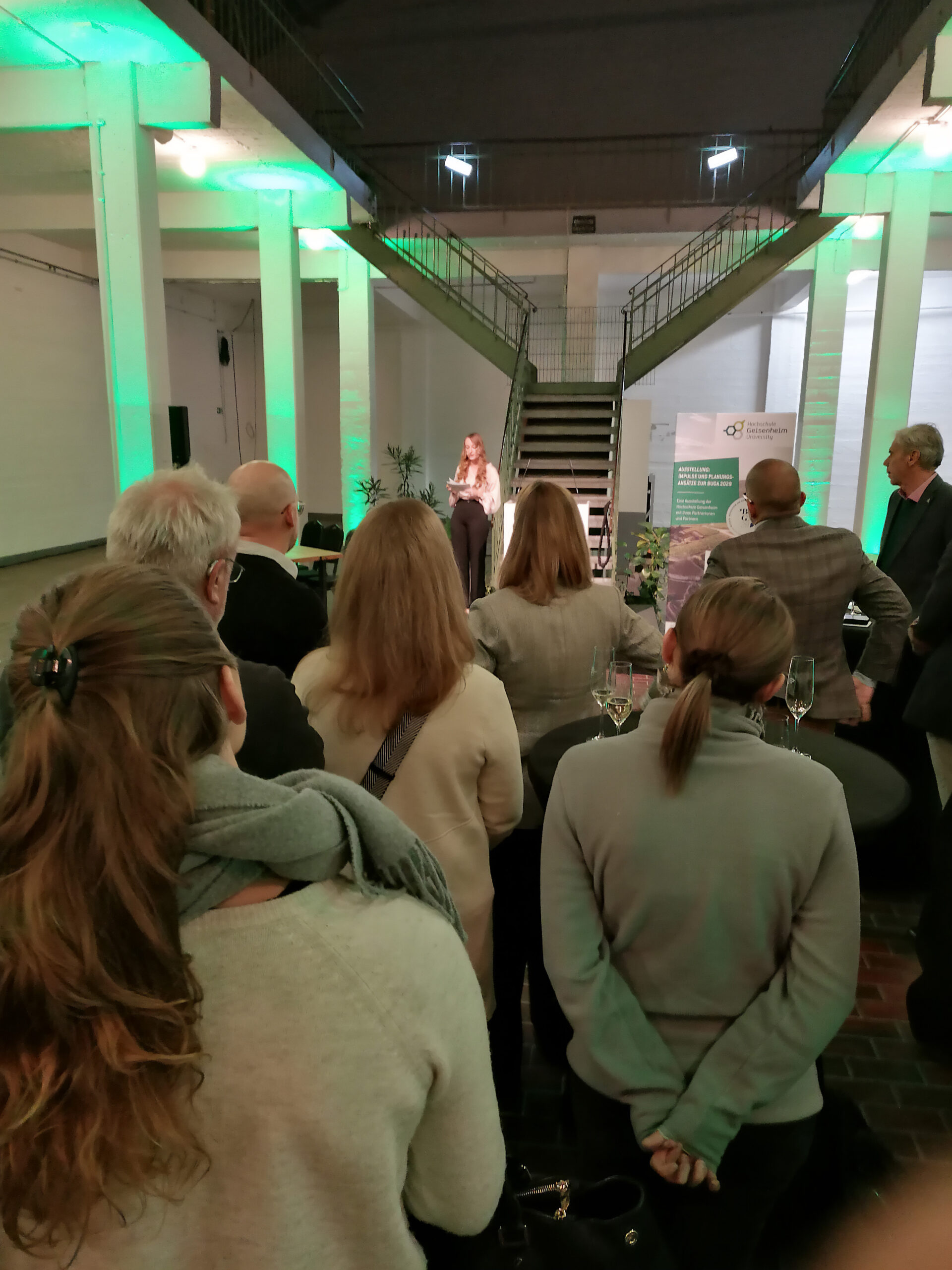 sliderimage- Ausstellungseröffnung "Impulse und Planungs-Ansätze zur BUGA29" der Hochschule Geisenheim am 7. November 2026.
Foto: Sandra Linz